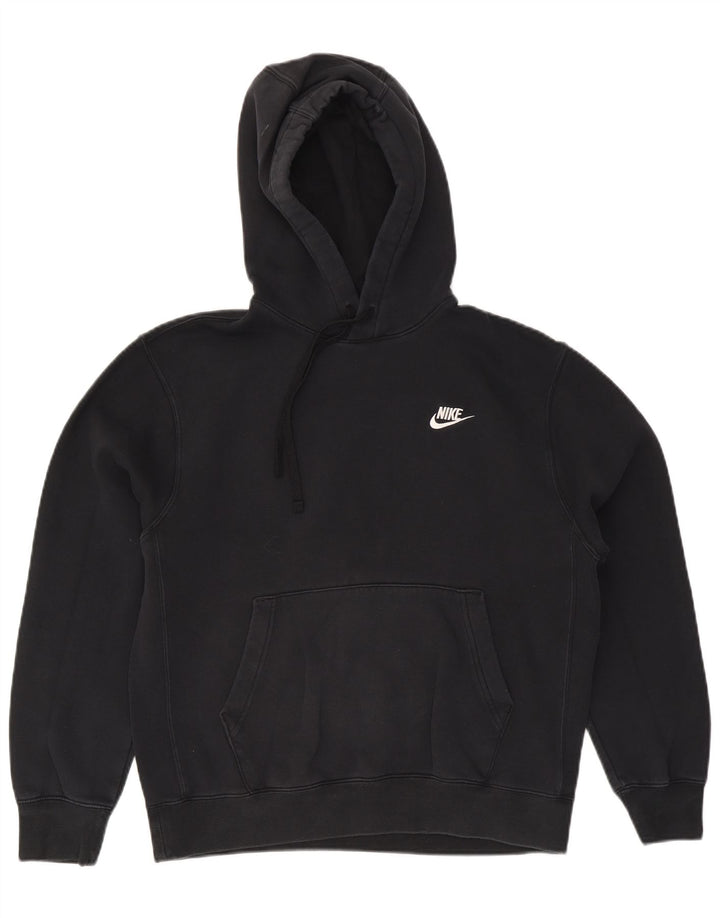 Nike Herren-Hoodie-Pullover aus mittelschwarzer Baumwolle