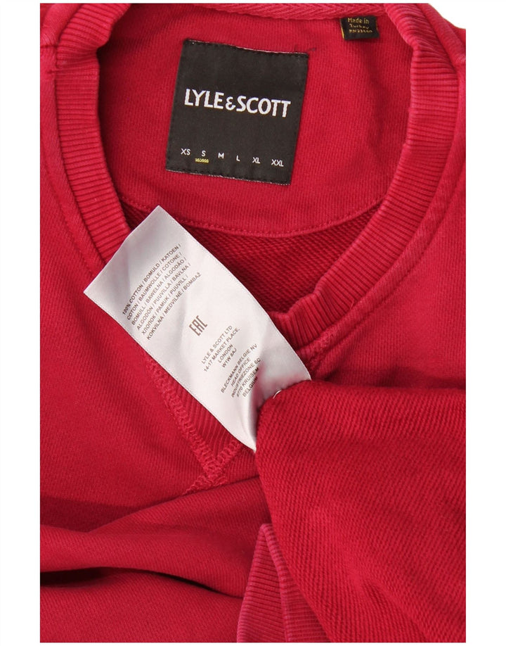 LYLE & SCOTT Herren-Sweatshirt, Pullover, Größe S, rot, Baumwolle