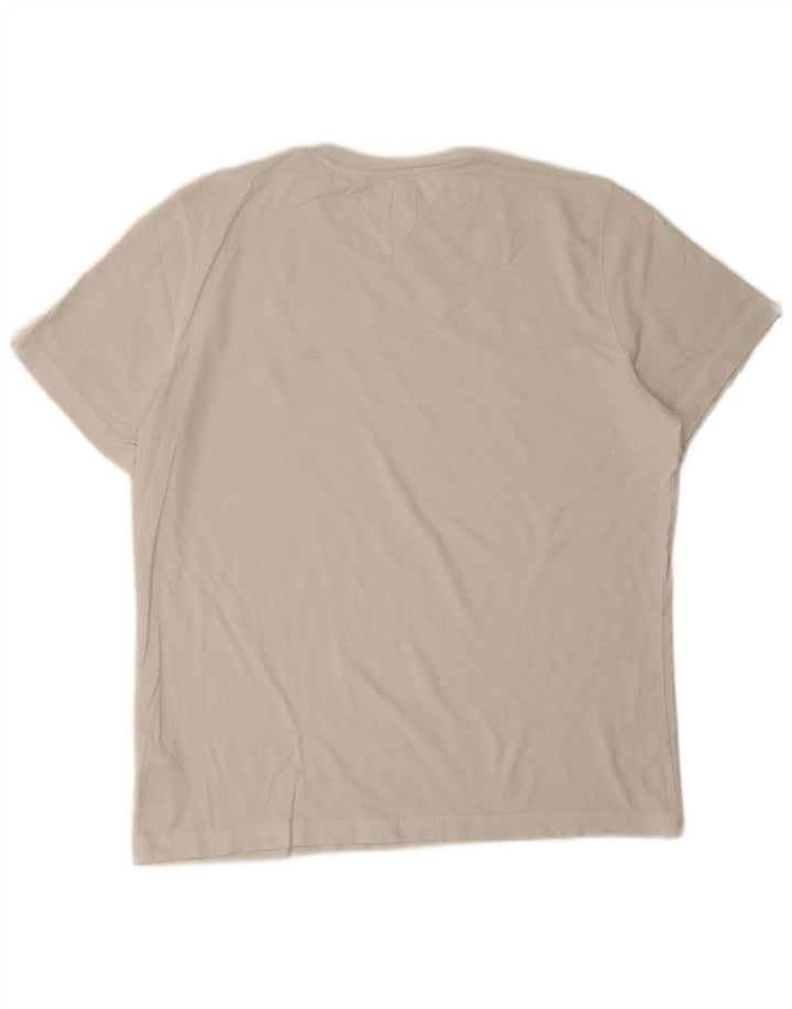 TOMMY HILFIGER Herren T-Shirt Top Große weiße Baumwolle