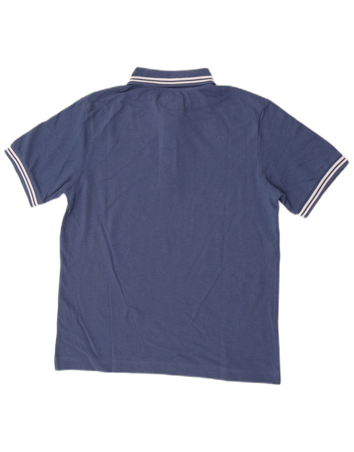 Kappa Herren-Poloshirt, kleine blaue Baumwolle