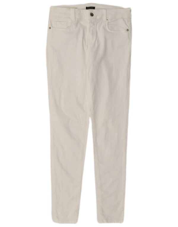 Massimo Dutti Damen Skinny Freizeithose EU 40 Medium W30 L29 Weiß