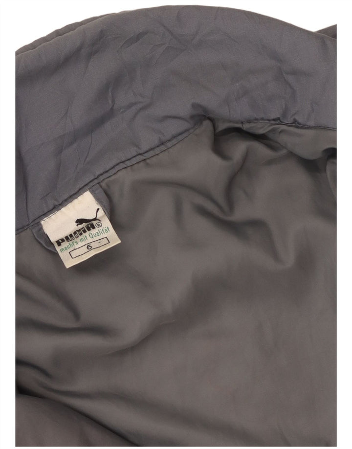 Puma Herren Bomberjacke UK 40 Large Grau Colourblock Polyester