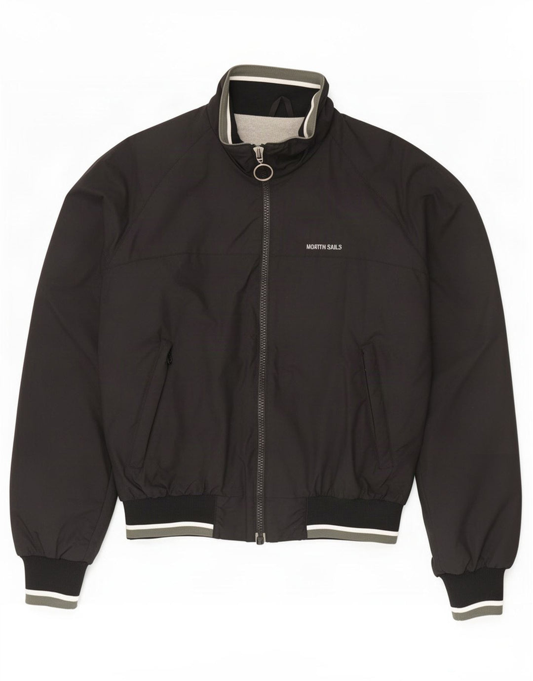 North Sails Herren Bomberjacke UK 38 Medium Schwarz Polyamid