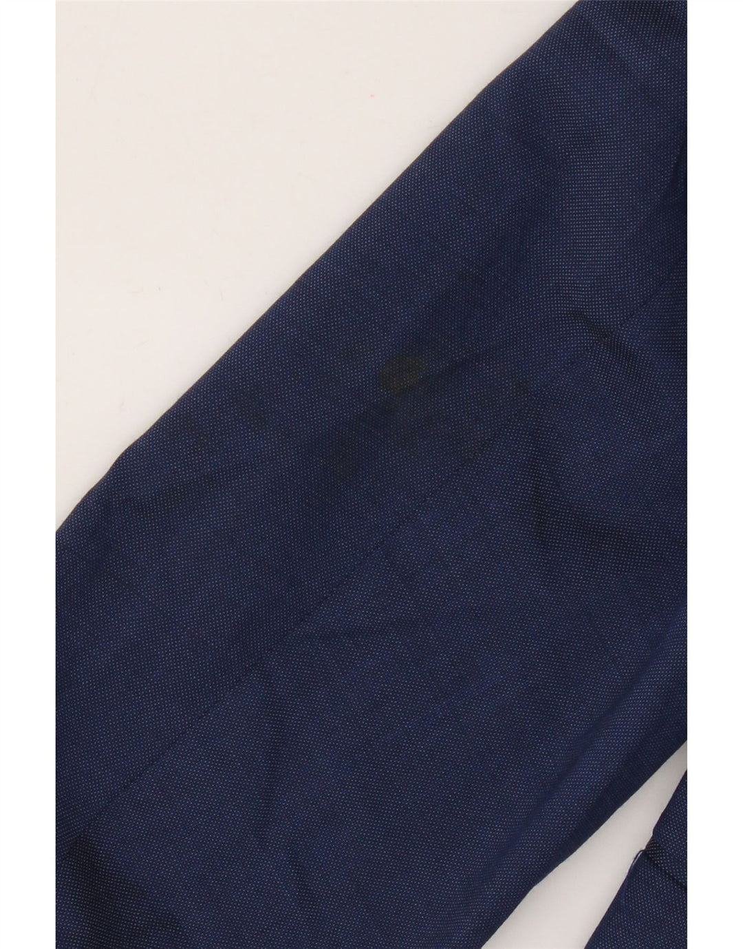 Zara Herren-Blazerjacke mit 2 Knöpfen, EU 46, kleine blaue Wolle