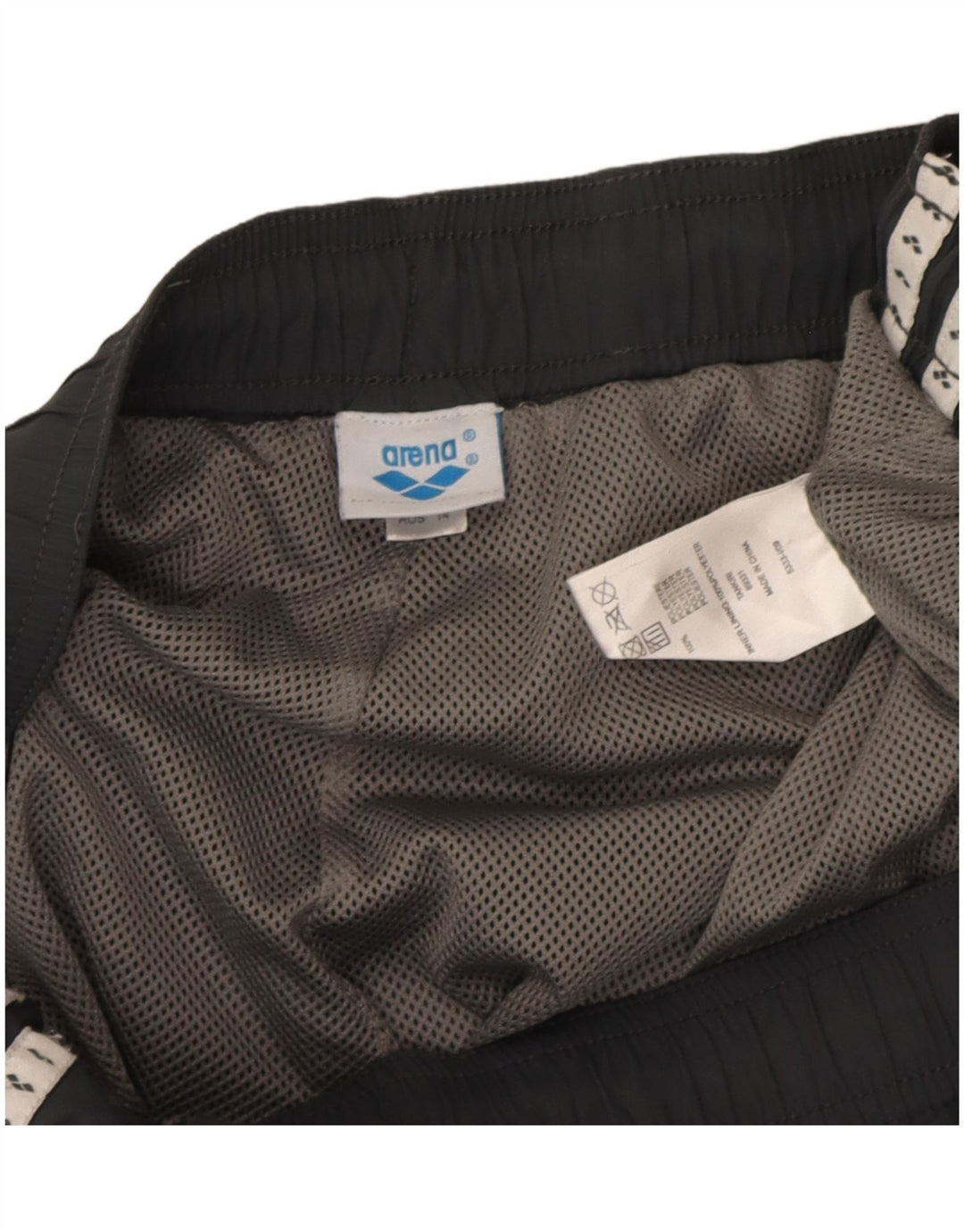 Arena Herren-Trainingshose mit Grafik, groß, grau, Polyester