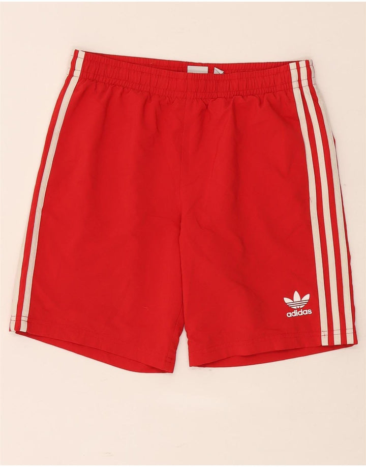 Adidas Jungen Sportshorts 13–14 Jahre, rotes Polyester