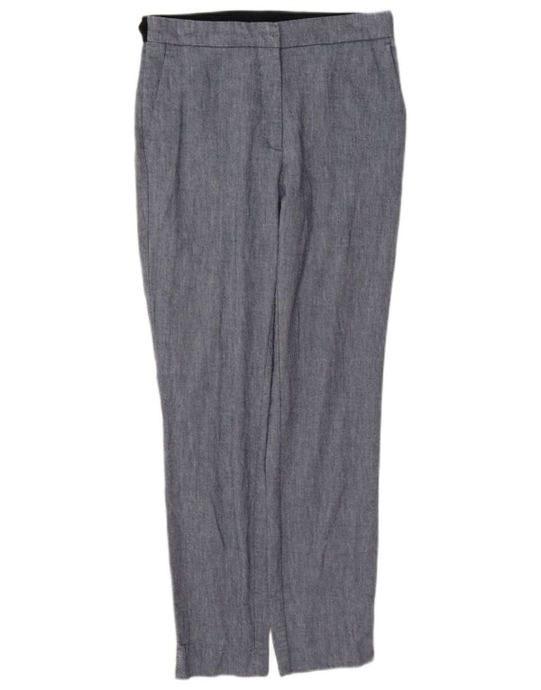 Gerade Chino-Hose für Damen von Zara, Größe M, W28, L27, Blau, Baumwolle