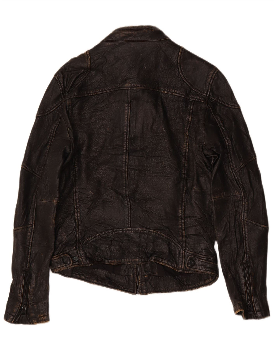 Gypsy Herren Lederjacke UK 38 Medium Schwarz