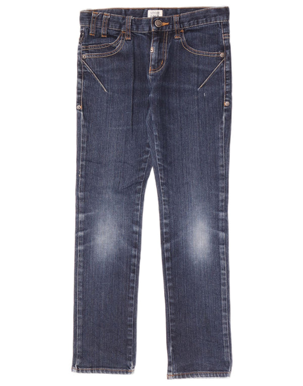 Armani Mädchen Slim Jeans 9-10 Jahre W26 L25 Blaue Baumwolle
