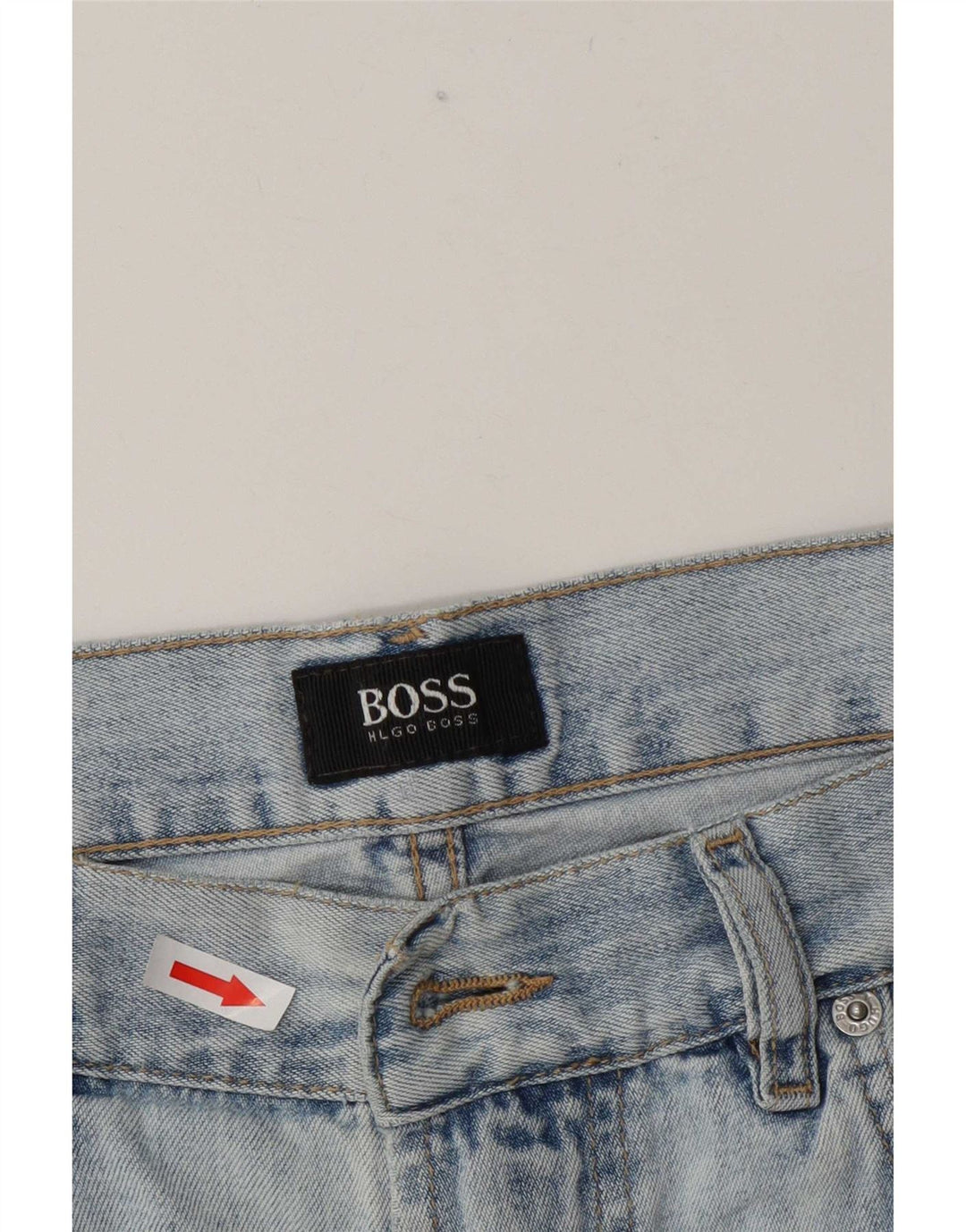 Hugo Boss Herren Jeansshorts W35 Large Blau