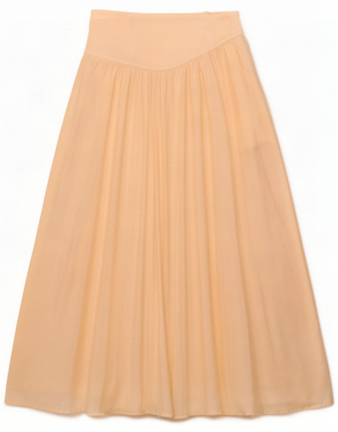 Byblos Damen Plissee-Schlagrock US 8 Medium W26 Beige Seide