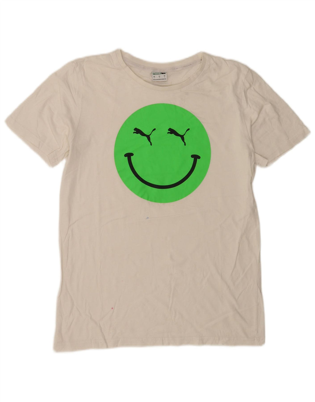 Puma Herren T-Shirt mit Grafik, Größe S, Weiß