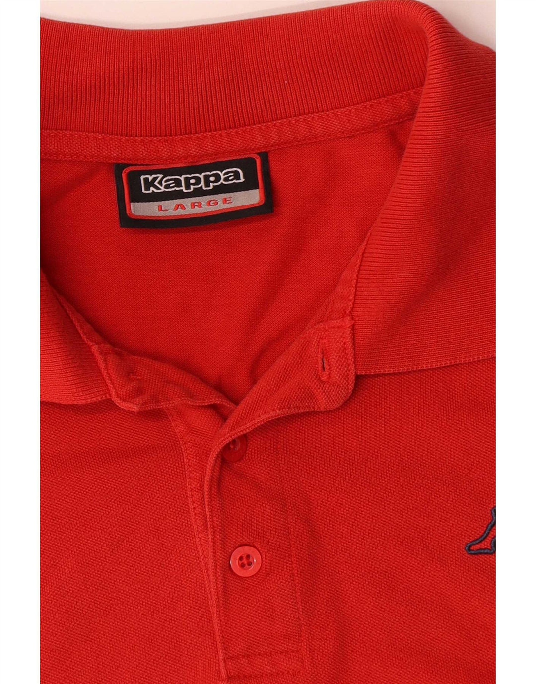 Kappa Herren-Poloshirt, große rote Baumwolle