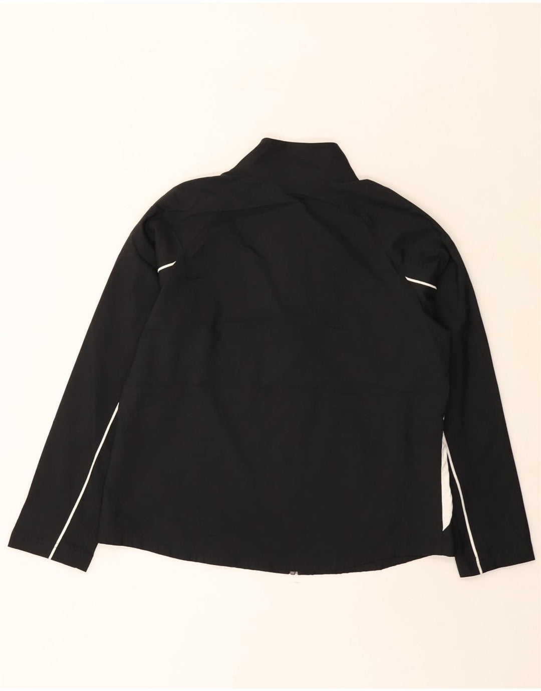 Reebok Damen-Trainingsanzug-Top-Jacke, UK 16, Größe L, Schwarz, Colourblock-Polyester