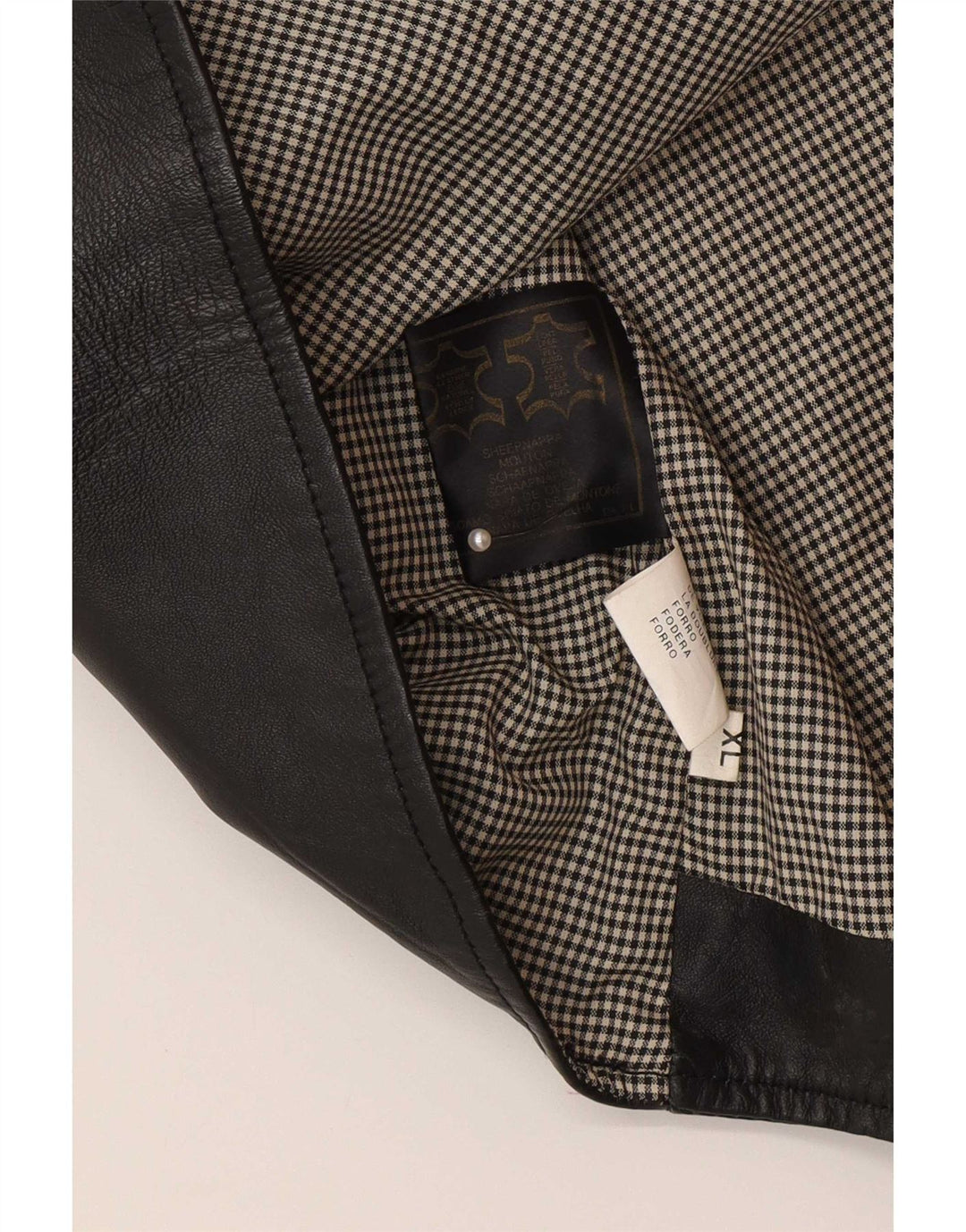 Kanada Herren Lederweste XL, schwarzes Leder