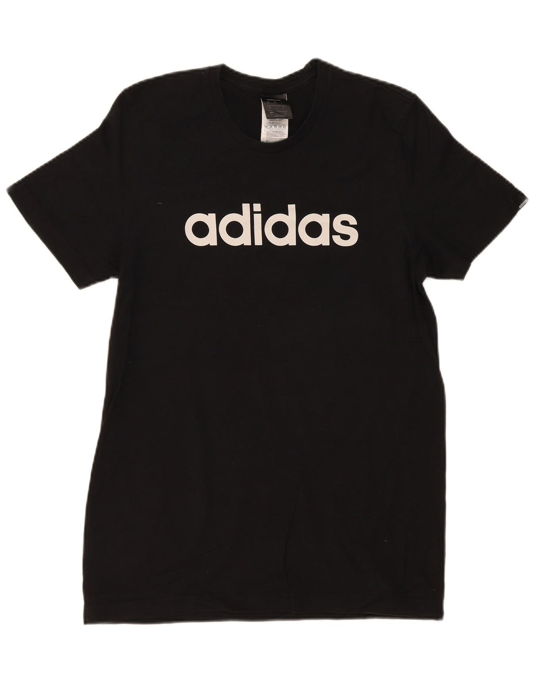 Adidas Herren Grafik T-Shirt Top Small Schwarz Baumwolle