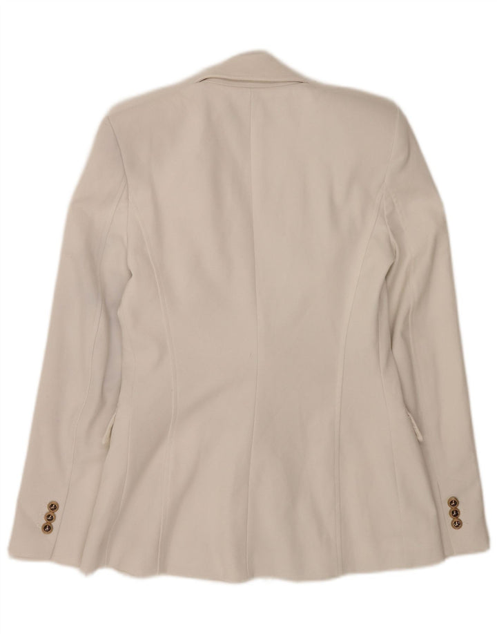 Zweireihiger Blazer für Damen von Zara, UK 6, XS, Weiß, Polyester