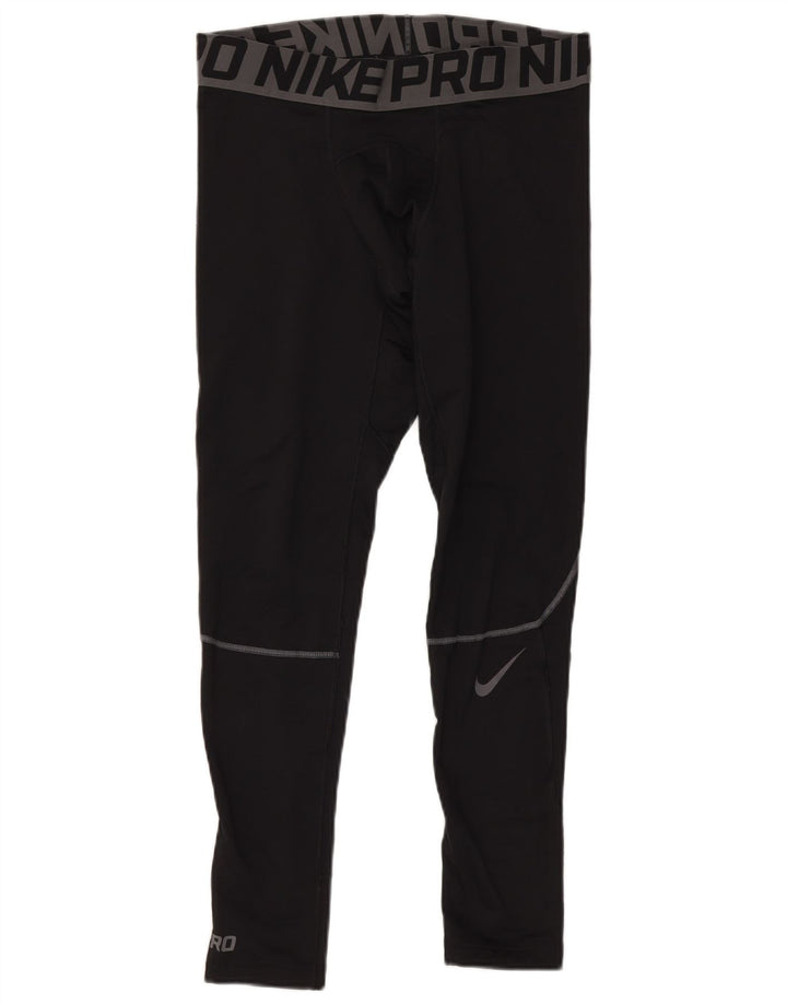 NIKE Herren-Kompressions-Leggings mit Grafik, XL, schwarzes Polyester