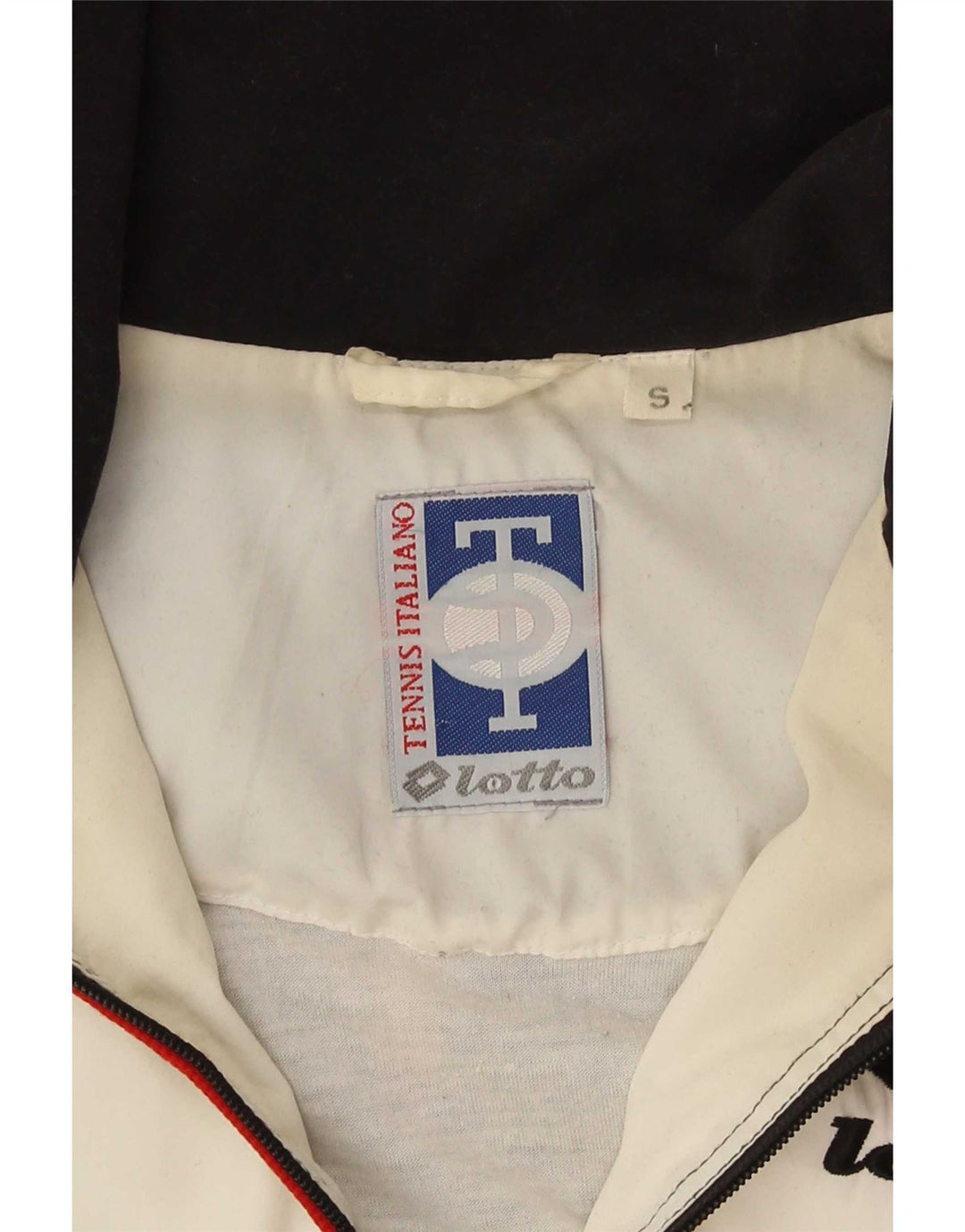 Lotto Herren-Trainingsanzug-Oberteil, Jacke, Größe S, Weiß, Farbblock-Polyester