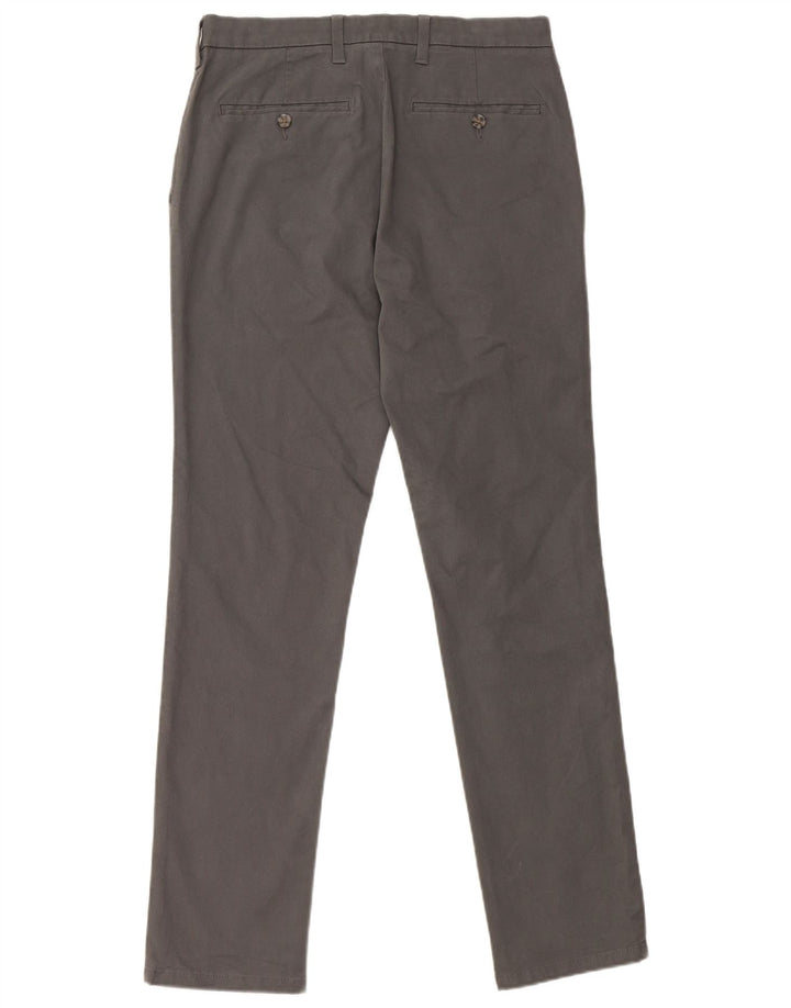 Marks & Spencer Slim Chino-Hose für Herren, W30 L31, graue Baumwolle