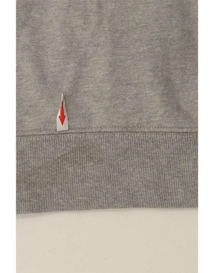 Zara Herren-Kapuzenpullover aus mittelgrauer Colourblock-Baumwolle