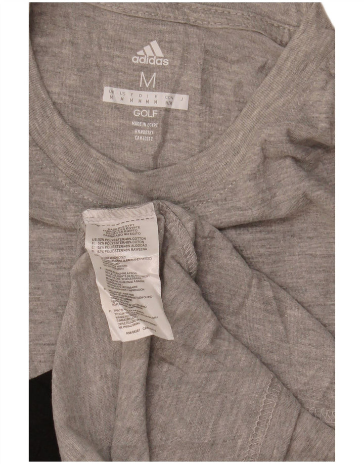 Adidas Herren Graphic Top Langarm Mittelgrau geflecktes Polyester