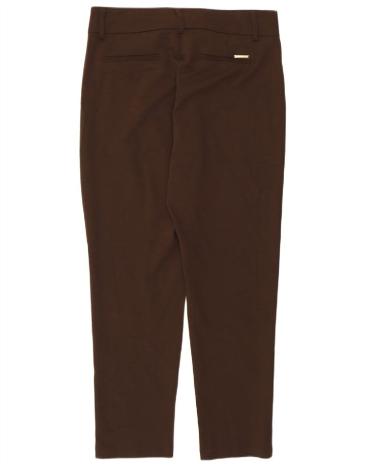 Michael Kors Damen Slim Anzughose US 10 Large W32 L28 Braun