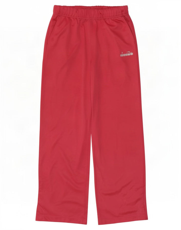 Diadora Damen-Trainingshose, UK 12, Mittelrosa, Polyester