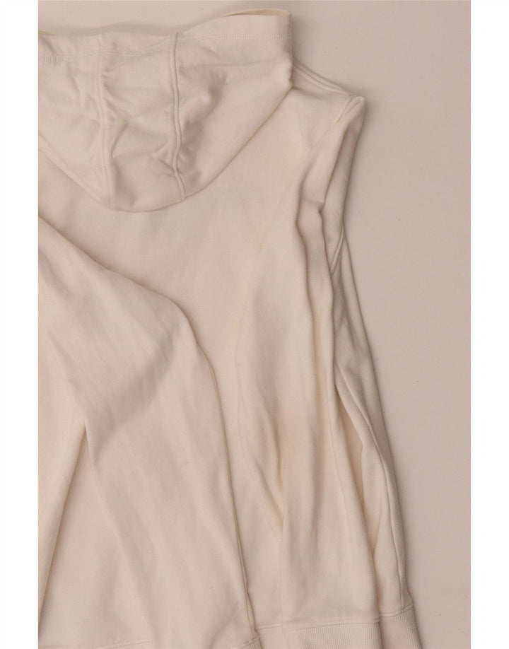 TOMMY HILFIGER Mädchen-Kapuzenpullover mit Grafik, 11–12 Jahre, weiße Baumwolle