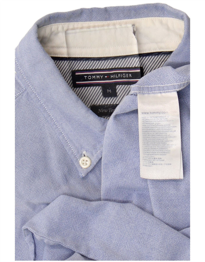 Tommy Hilfiger Herren New York Fit Hemd mittelblaue Baumwolle