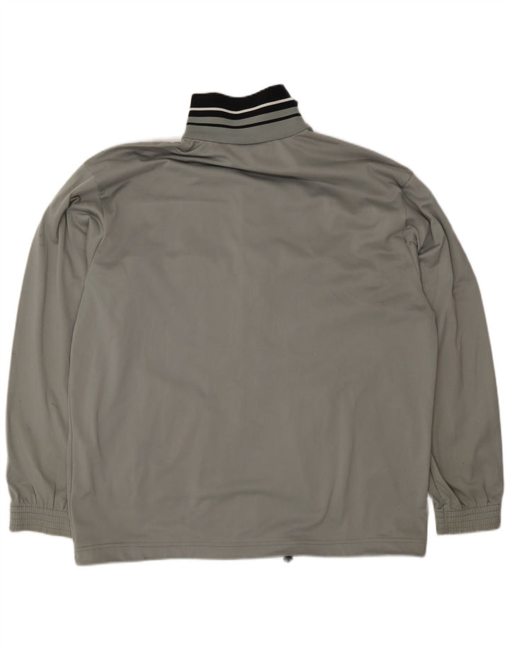 CHAMPION Mens Tracksuit Top Jacket Large Grey Polyester