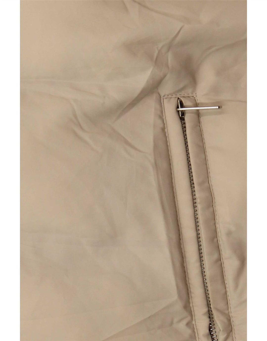 Zara Damen Longline-Kapuzenweste, gepolstert, UK 14, Mittelbeige, Polyester