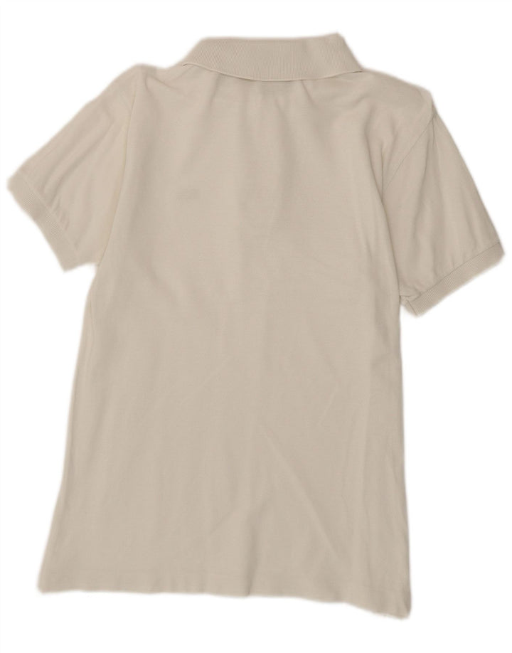 Lacoste Herren-Poloshirt, Größe 3, klein, weiße Baumwolle