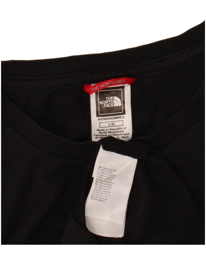 The North Face Herren Graphic Top Langarm Large Schwarz Baumwolle