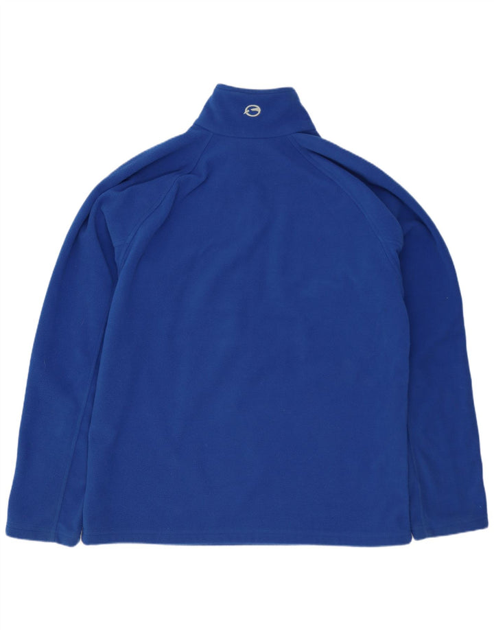 Sprayway Herren-Fleecepullover mit Reißverschluss am Hals, mittelblaues Polyester