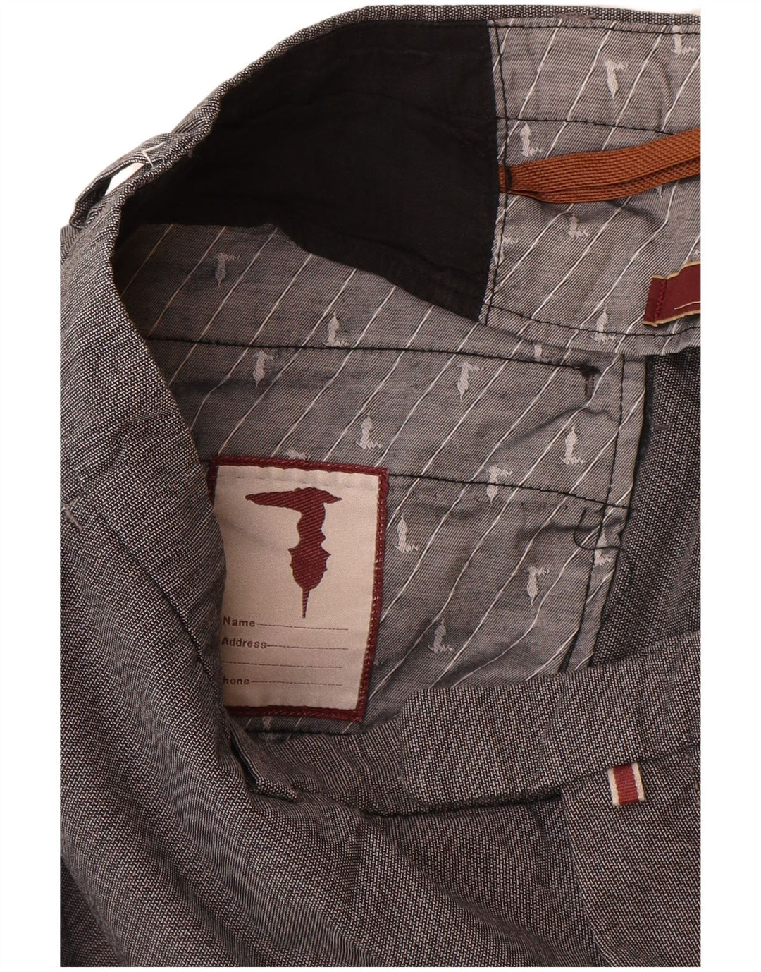 Trussardi Gerade Anzughose für Damen, W33, L30, Grau, Baumwolle
