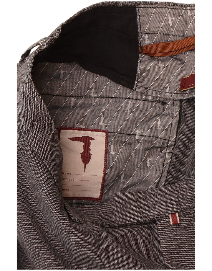 Trussardi Gerade Anzughose für Damen, W33, L30, Grau, Baumwolle