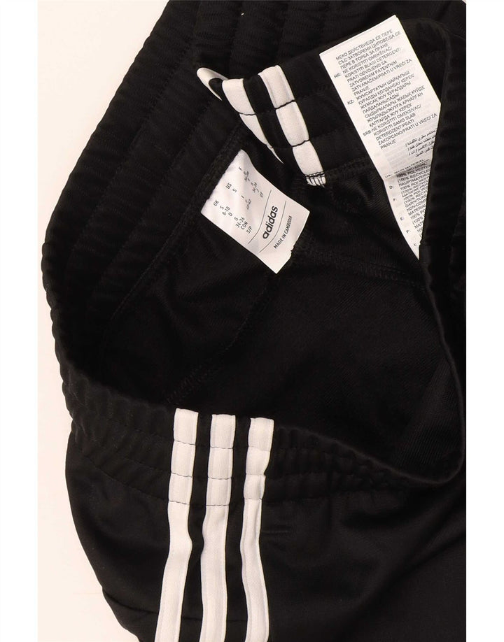 Adidas Damen Trainingshose UK 8/10 Small Schwarz Polyester