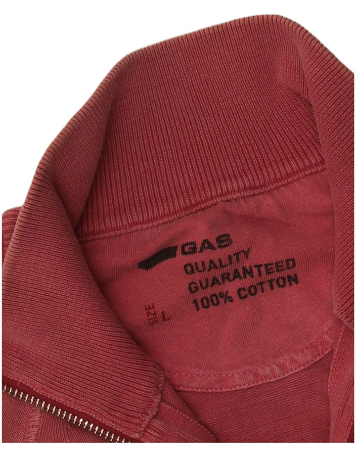 Gas Herren-Trainingsanzug-Oberteil, große rosa Baumwolle