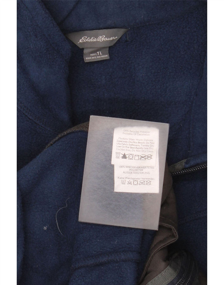 Eddie Bauer Herren Fleeceweste UK 40 Large Marineblau Polyester