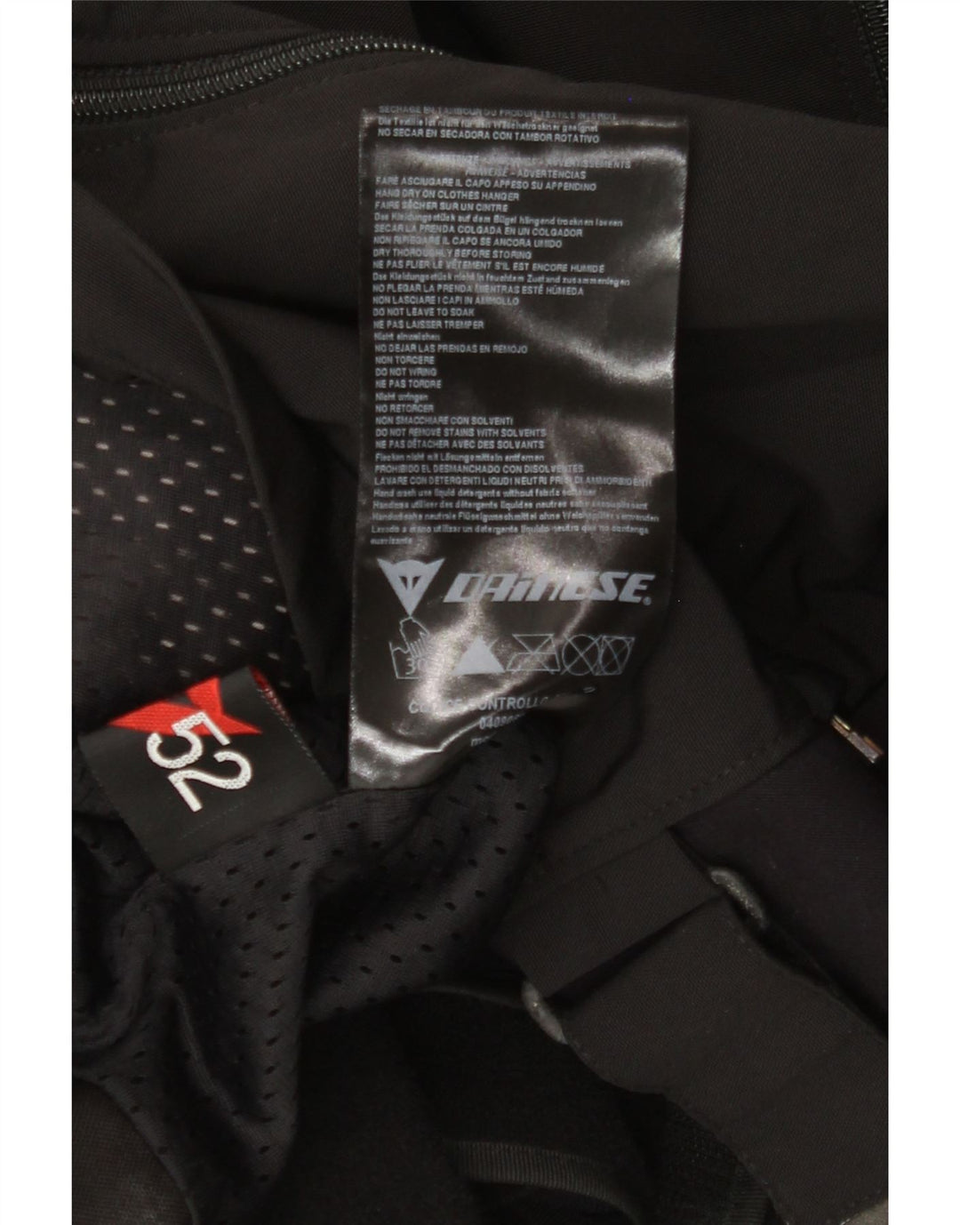 Dainese Herren Racer Jacke Größe 52 Medium Schwarz Colourblock Nylon