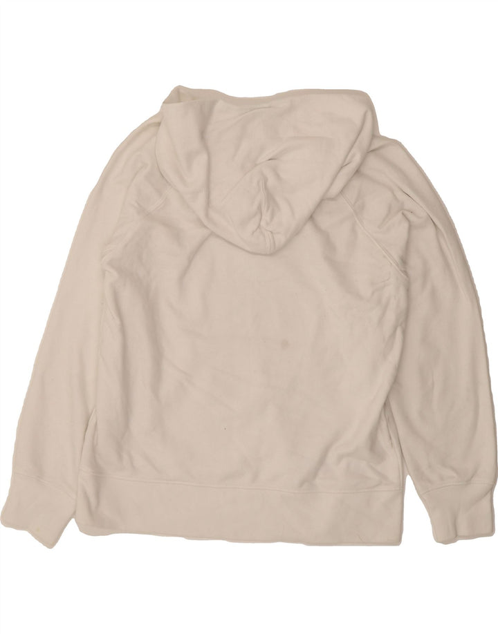 LEVI'S Womens Graphic Hoodie Jumper UK 14 Medium White Cotton Classic Vintage Levi's and Second-Hand Levi's from Messina Hembry 