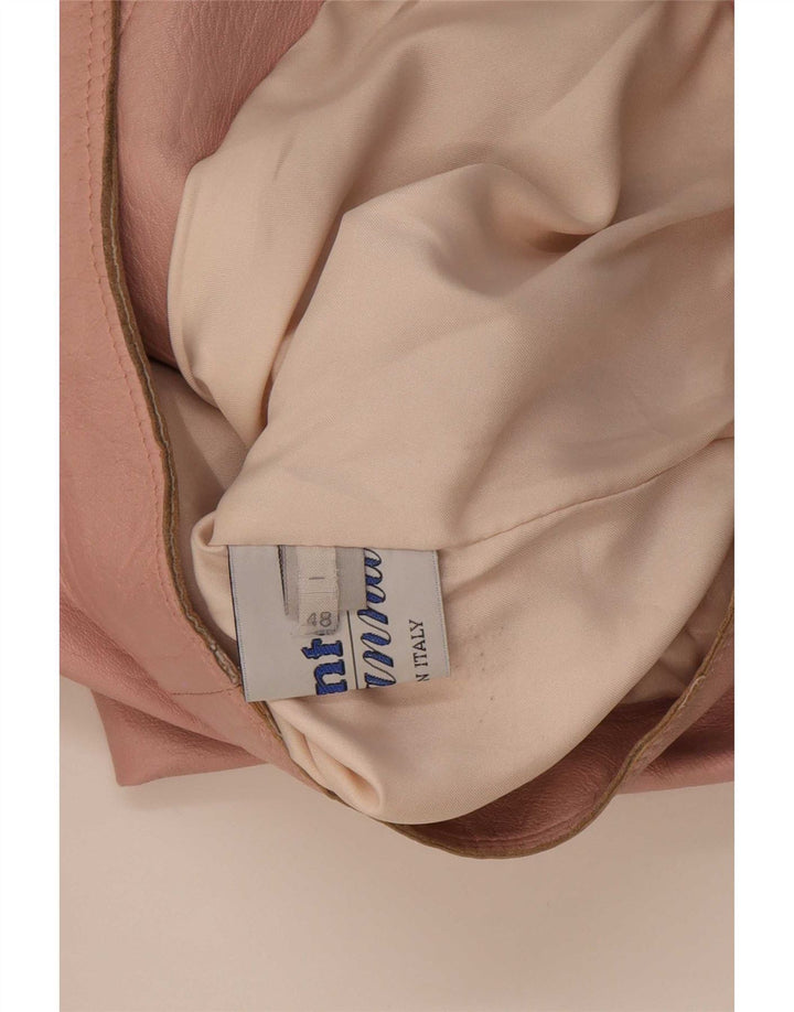 Wanted Damen Leder Racer Jacke IT 48 XL Pink