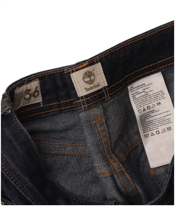 Timberland Herren Straight Jeans W36 L31 Marineblaue Baumwolle