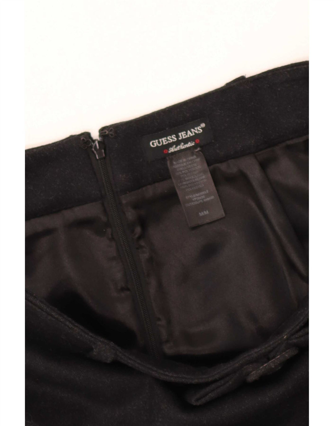 Guess Damen Bleistiftrock Medium W30 Schwarz Polyester