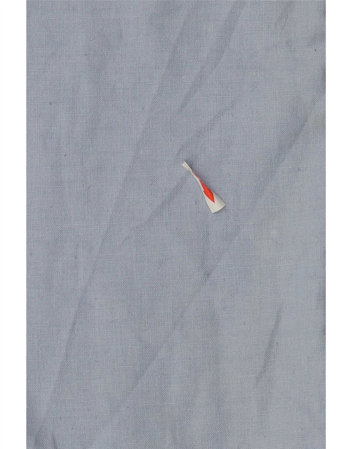 Marks & Spencer Damen 3/4-Ärmel-Hemdbluse UK 12 Mittelblaues Polyester