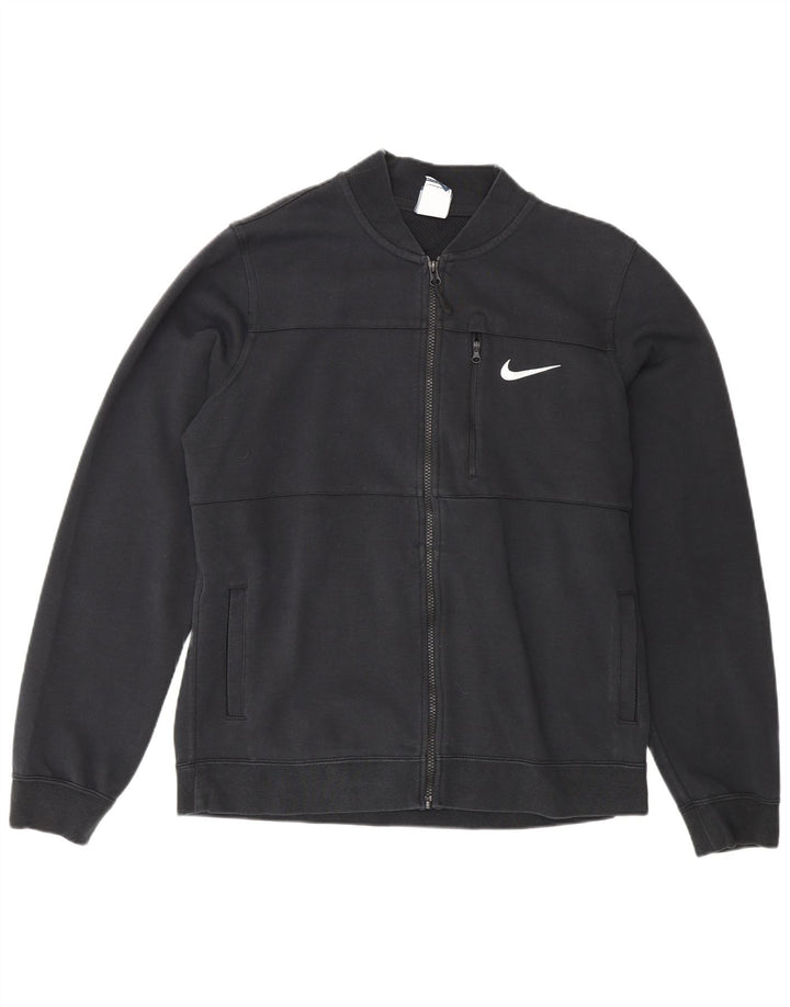 Nike Herren-Trainingsanzugoberteil, große schwarze Baumwolle