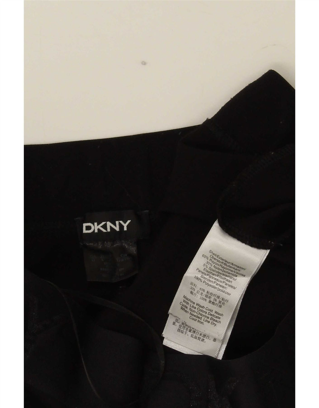 Dkny Damen Grafik-Cropped-Hose, Größe L, W32, L24, Schwarzer Rayon