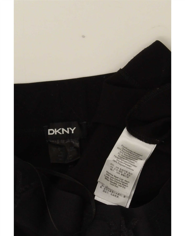 Dkny Damen Grafik-Cropped-Hose, Größe L, W32, L24, Schwarzer Rayon