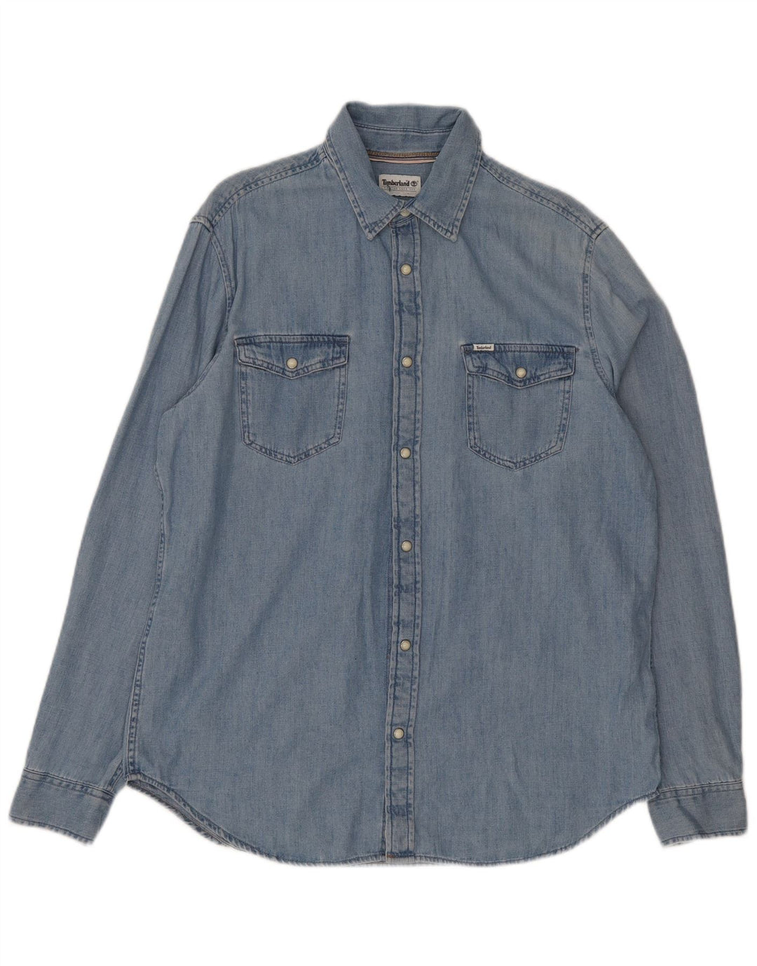Timberland Herren-Jeanshemd mit normaler Passform, große blaue Baumwolle